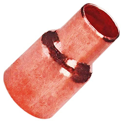 MegaHaustechnik Löt Fitting 5240 Reduzier Muffe für Kupfer Rohr Außendurchmesser 28 auf 22mm reduziert i-i 2 Muffen Anschlüsse zum Löten Trinkwasser geeignet Kupplung Verbinder Reduzierung