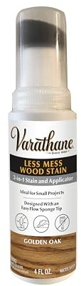 Varathane 368035 Less Mess Wood Stain and Applicator, 4 oz, Golden Oak