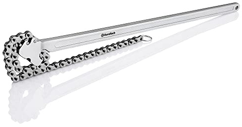 DURATECH 24 Inch Chain Wrench, Adjustable Oil Filter Chain Wrench Fits Max 6 Inch Diameter for Pipe and Car Repair