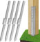 Pack of 4 Fence Post Repair - 2024 New Upgraded Fence Post Anchor Ground Spike for Repair Tilted/Broken Wood Fence Post, Easy to Install & Double Firm