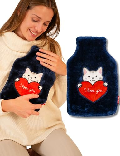 soxo Lustige Wärmflasche Mit Bezug Geschenk Für Frauen Männer Geschenke Lustig Wärmeflasche I Love You