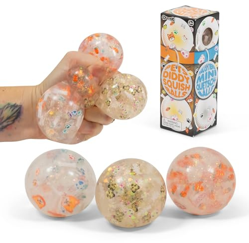 Tobar SCRUNCHEMS PETS DIDDY Stress Squish Ball Toy