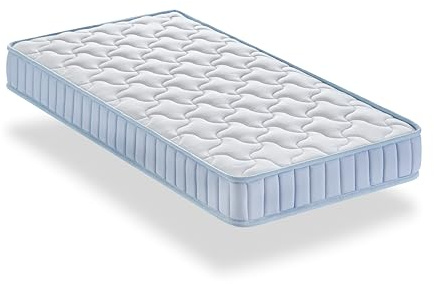 Dormio Colchón De Cuna Transpirable,Antiácaros y Antibactérias. Tamaño: 70x140.cm. Altura: 12cm
