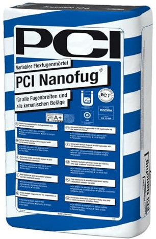 PCI Nanofug 15 kg Nr. 31 Zementgrau Variabler Flexfugenmörtel insbesondere für Steingut- und Steinzeugbeläge Sika