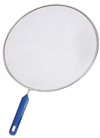 BESTOYARD Tapa Acero Inoxidable Antisalpicaduras Protector para Sartén Mango Antideslizante