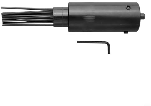 Tête pneumatique à 19 aiguilles pour enlever la rouille - Outil de marteau pneumatique en acier à haute teneur en carbone pour le soudage de peinture, le retrait du revêtement des scories, 90 PSI 15