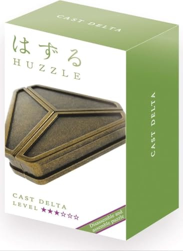 Huzzle Cast Delta Rompecabezas de metal, rompecabezas 3D de encastre, nivel de dificultad 3 estrellas