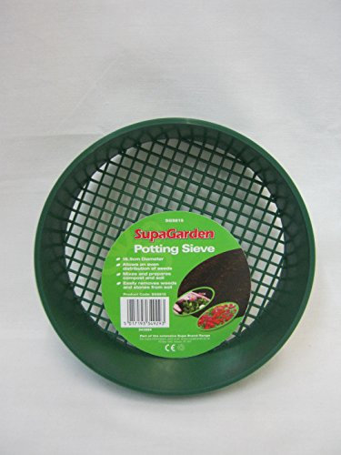 New Supagarden Small Green Plastic Potting Sieve SGS815