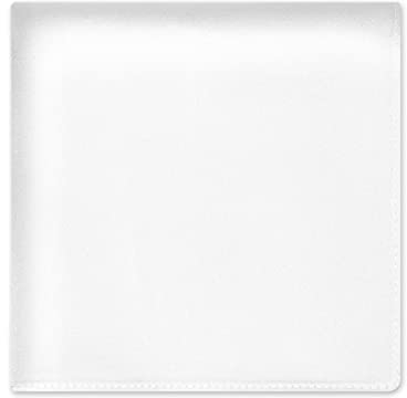 Selected Hanky Einstecktuch aus 100% reiner Seide, einfarbig, weiß, Einheitsgröße