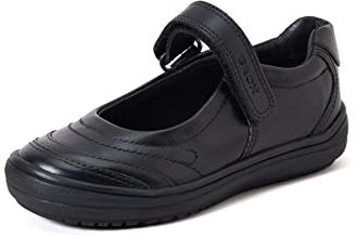 Geox Girl J Hadriel Girl I Ballerina, Black, 11 UK Child