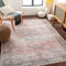 Livabliss Teppich waschbar in der Waschmaschine - Vintage Teppich waschbar für Wohnzimmer, Schlafzimmer, Küche - Orientalischer Boho Teppich, 160x213 cm, Rosa, Blau, Beige