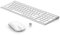 seenda WGJP-031B Wireless Keyboard Mouse Set, Ultra Thin Compact Rechargeable Aluminum Silent Computer Keyboard & Mouse Combo UK QWERTY Layout for Office, Home, Business, Silver White