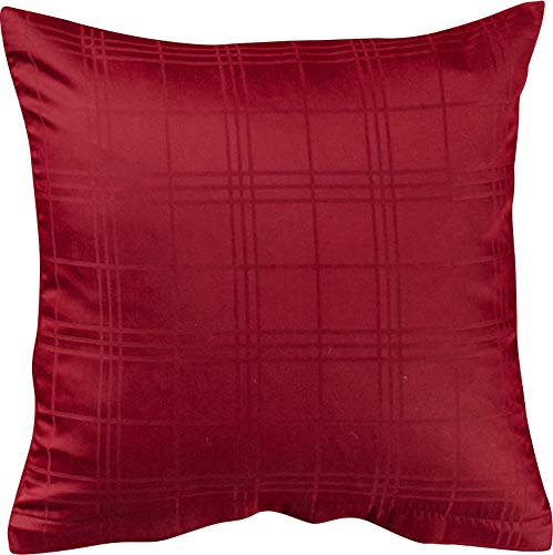 Erwin Müller Kuschelkissenbezug Passau Mako-Damast rot Größe 40x40 cm