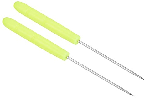 PATIKIL Badminton Racket Stringing Awl, 2 Pack Tennis Racket Racquet String Straight Awls Guiding Tool, Yellow