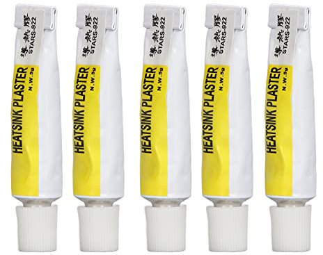 5 Uds CPU Pastas Térmicas Adhesivo de Disipación de Calor de Silicona Térmica 300 ℃ Resistente Al Calor Dedicado CPUHeat Disipación Pegamento de Silicona para Impresora 3D