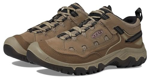 KEEN Women's Targhee 4 Low Height Durable Comfortable Waterproof Hiking Shoes, Brindle/Nostalgia Rose, 38 EU