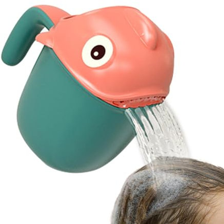 Baby Kinder Haarwaschbecher Badebecher | Wasserfall Rinser Haare Waschen Kinderschutz Cartoon Shampoo Spüler Krug Becher Dusche Badewanne Wasserfall Spielzeug Haarwaschhilfe für Babys