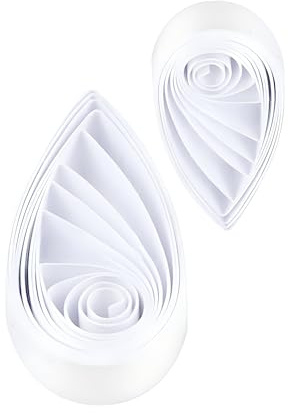 ODETOJOY Quilling-remsor vita 7 mm quilling-remsor 7 mm pappersremsor Quilling papper 7 mm vit-520 mm längd 120 stycken 120 gsm quilling paper