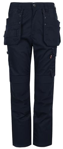 TuffStuff Mens Work Trouser 715 Proflex, Navy, 36W Long
