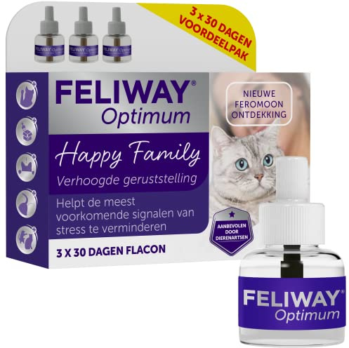 FELIWAY Optimum Nachfüller 3er Pack - Anti Stressmittel - 48 ml x 3