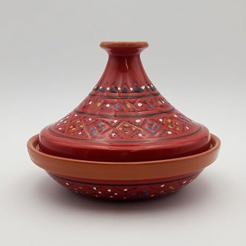 Tajine individuale svasato Marrakech Rosso - D 22 cm