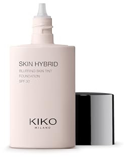 KIKO Milano Skin Hybrid Blurring Skin Tint Foundation 03, Fluido Facial Perfeccionador, 24 H De Duración. Efecto Difuminador, Spf 30