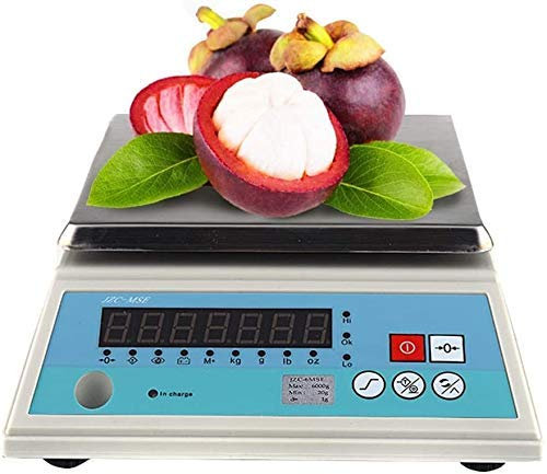 CEHJZQRPL Bilancia Elettronica Bilancia da Cucina Digitale ad Alta precisione da 1 g/6 kg Bilancia Elettronica Portatile for Gioielli con Funzione di conteggio for la Scuola Domestica