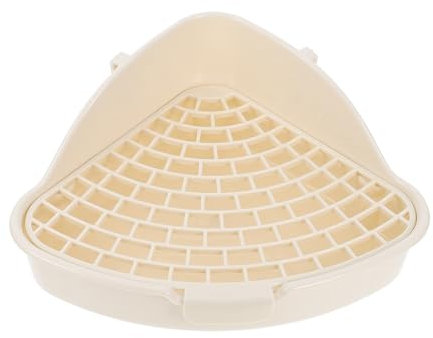 BESPORTBLE Boîte Toilette de Lapin Toilette Cage Hamster Animal de Compagnie Verser mâcher litiere Rongeur litière Rongeur Toilettes pour Animaux de Compagnie Lapin Pot de Lapin PP Blanche