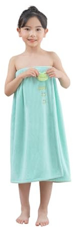 Mädchen Saunakilt Kinder Sauna Kilt mit Klettverschluss Cute Saunahandtuch Saunakleid Saunatuch Pool Badezimmer Sauna Kleid Badetuch Baderock Frottee Mikrofaser Sarong Kilt 120 * 65cm