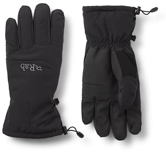Rab Men's Storm Gloves - Waterproof Breathable Synthetic Insulated Gloves for Skiing & Snowboarding - Black - Large