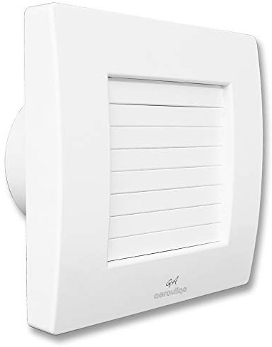 QA100 di Aerauliqa - Aspiratore assiale diam.99mm - 11W - 83m3/h - cod. 000540 - con alette interne automatiche