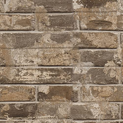 VEELIKE 15.7''x354'' Brick Wallpaper Peel and Stick for Bedroom 3D Textured Vintage Red Faux Brick Wallpaper Self Adhesive Waterproof Removable Stone Brick Wall Paper for Kitchen Backsplash Backdrop
