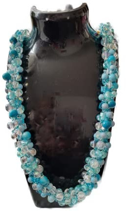 Edle türkise Häkel-Kette