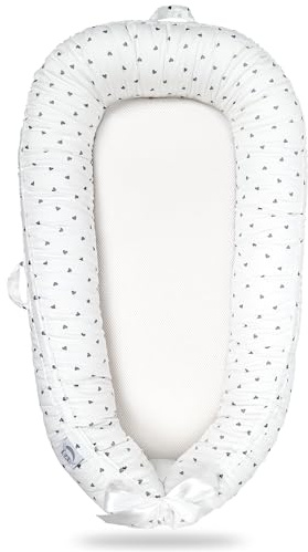 EAQ Baby Nest Pod for Newborn,Baby Sleep Pod Soft Breathable 100% Cotton Napping or Traveling for 0-12 Months,Travel & Baby Essential Gift for Newborn