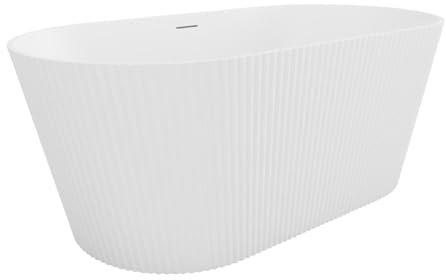 Vente-unique-Bañera exenta - 255 L - 149 x 73 x 58 cm - Blanco mate - Acrílico - COBIANA