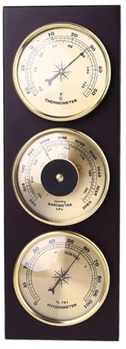 Barometer, 3-in-1 Multifunktions-Barometer, Thermometer, Hygrometer, Barometer für Zuhause, Innen- und Außenbereich, für Zuhause, Büro, Wanddekoration