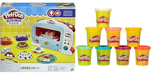 Hasbro Play-Doh - Magischer Ofen Knete, für fantasievolles und kreatives Spielen. Für Kinder ab 3 Jahren & 5044EU4 8er Pack, Knete in Regenbogen Farben, für fantasievolles und kreatives Spielen, bunt