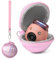 HIYQIN Adorable Hard EVA Case Compatible with Fujifilm Instax Pal, Instax Pal Mini Camera Case with Wrist Band - Round Pink