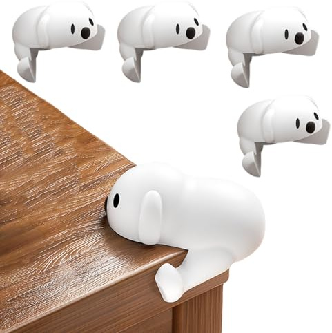 4 protezioni angolari da tavolo per bambini, a forma di cartone animato, per bambini, utilizzate per coprire angoli affilati per mobili e tavoli per la sicurezza dei bambini, protezioni angolari in