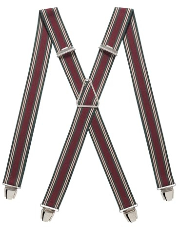 Pierrot Bretelle Uomo Larghe Vintage - Clip molto forti Regolabili Fino A 130cm - Bretelle Uomo Eleganti Artigianali Garantite A Vita