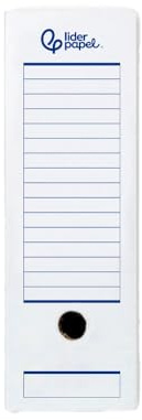 Liderpapel Automatisk ultimat arkivlåda din A4-kartong återvunnen 325g/m2 rygg 100 mm, vit, 360 x 100 x 255 mm.