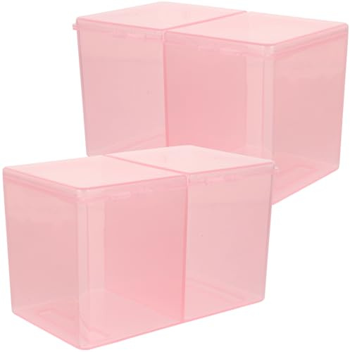 Healvian 2pezzi Scatola Per Trucchi Make up Scaffale Portaoggetti Contenitore Portaoggetti Per Cosmetici Da Tavolo Scatola Porta Trucchi in Cotone Trasparente