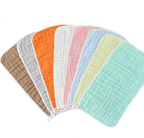 XFTOPSE Baby-Waschlappen, hochdichtes Mulltuch aus reiner Baumwolle, für die schonende Hautreinigung
