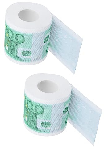 Healvian 2rotoli Carta Igienica Stampati Tovaglioli di Carta Usa e Getta per Sala da Pranzo Cucina e Ufficio