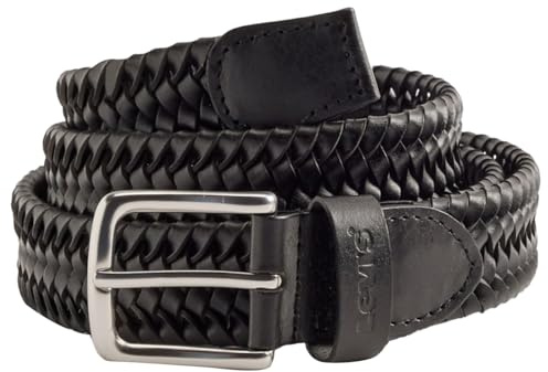 Levi's Stretch Braid Belt Cintura in Pelle Composizione, Caviale, 105 cm Uomo