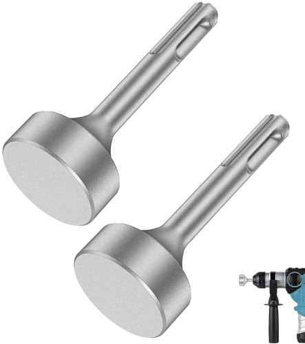 Gokelomg SDS-Plus Lot de 2 pilotes de tige de mise à la terre pour poteaux en T, pilotes de foret, convertisseur de tige de forage pour perceuse-perforateur F