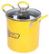 Friteuse, Mini Friteuse 3L, Friteuse en Acier Inoxydable avec Passoire Marmite de Friteuse Multifonctionnelle à Revêtement Antiadhésif pour les Frites de Poulet Tempura Marmite