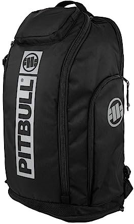 Pitbull West Coast - Rucksack Airway Hilltop XL, Sportrucksack für Freizeit, Sport und Reisen, Ideal als Wanderrucksack, Sehr geräumig und Praktisch - Schwarz