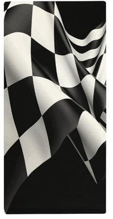 YJWANDO Weiches Handtuch, schwarz-weiße Formel, karierte Flaggen, Muster, Druck, weiches Badetuch, für den täglichen Gebrauch, Mehrzweckhandtuch, schnell trocknend, Badetuch, Ganzjahreshandtücher