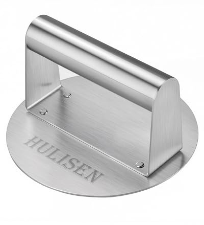 HULISEN Burger Press, Stainless Steel Smash Burger Smasher for Griddle